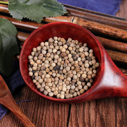 100g Bai Hu Jiao 白胡椒, Fructus Piperis, White Pepper-[Chinese Herbs Online]-[chinese herbs shop near me]-[Traditional Chinese Medicine TCM]-[chinese herbalist]-Find Chinese Herb™