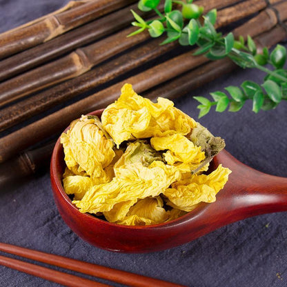 500g Huang Shu Kui Hua 黃蜀葵花, Abelmoschi Corolla Flower, Flos Abelmoschus Manihot-[Chinese Herbs Online]-[chinese herbs shop near me]-[Traditional Chinese Medicine TCM]-[chinese herbalist]-Find Chinese Herb™