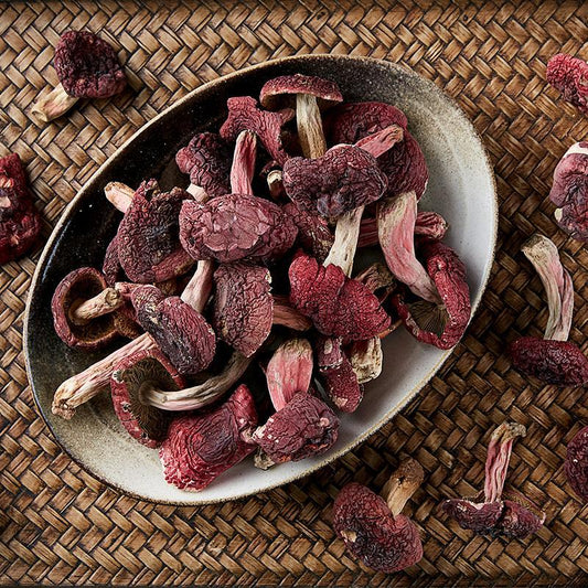 100g Hong Gu 红菇, Red Mushroom, Chinese Russula Vinosa-[Chinese Herbs Online]-[chinese herbs shop near me]-[Traditional Chinese Medicine TCM]-[chinese herbalist]-Find Chinese Herb™