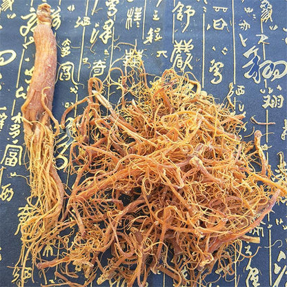 100g Hong Shen Xu 红参须, Korean Panax Ginseng End Roots, 6 Years Radix Red Ginseng Rubra-[Chinese Herbs Online]-[chinese herbs shop near me]-[Traditional Chinese Medicine TCM]-[chinese herbalist]-Find Chinese Herb™