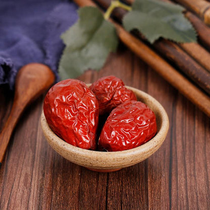 100g Hong Zao 红枣, Da Zao, Fructus Jujubae, Chinese Date, Xin Jiang Qiang Zao-[Chinese Herbs Online]-[chinese herbs shop near me]-[Traditional Chinese Medicine TCM]-[chinese herbalist]-Find Chinese Herb™