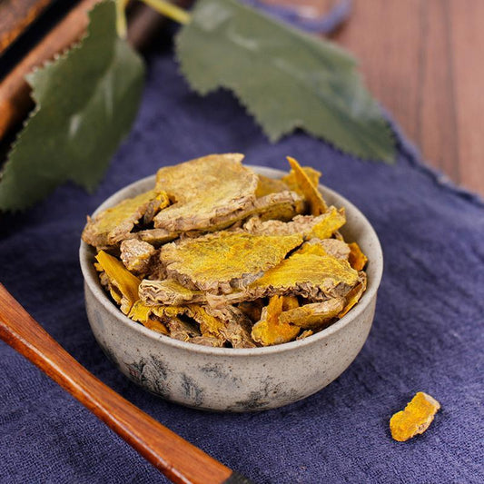 100g Jiang Huang Pian 姜黃片, Rhizoma Curcumae Longae, Tumeric-[Chinese Herbs Online]-[chinese herbs shop near me]-[Traditional Chinese Medicine TCM]-[chinese herbalist]-Find Chinese Herb™