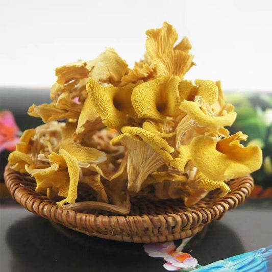 1kg Ji You Jun 鸡油菌, Cantharellus Cibarius, Wild Mushroom-[Chinese Herbs Online]-[chinese herbs shop near me]-[Traditional Chinese Medicine TCM]-[chinese herbalist]-Find Chinese Herb™