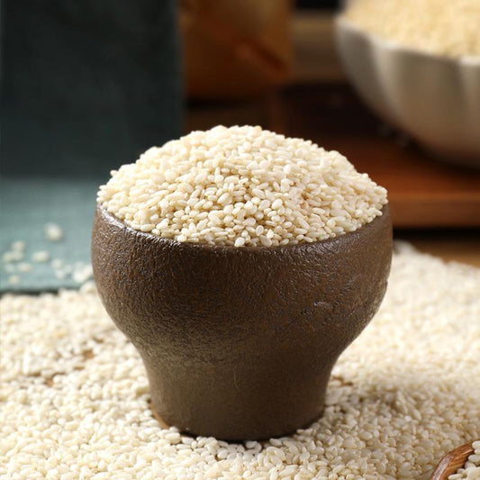 500g Bai Zhi Ma 白芝麻, Semen Sesami Nigrum, Hu Ma, White Sesame-[Chinese Herbs Online]-[chinese herbs shop near me]-[Traditional Chinese Medicine TCM]-[chinese herbalist]-Find Chinese Herb™