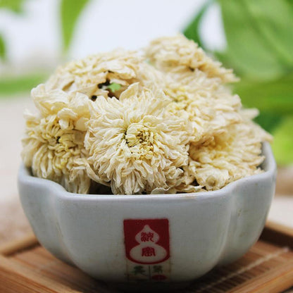 50g Huang Shan Gong Ju 黄山贡菊, Florists Chrysanthemum, Bai Ju-[Chinese Herbs Online]-[chinese herbs shop near me]-[Traditional Chinese Medicine TCM]-[chinese herbalist]-Find Chinese Herb™