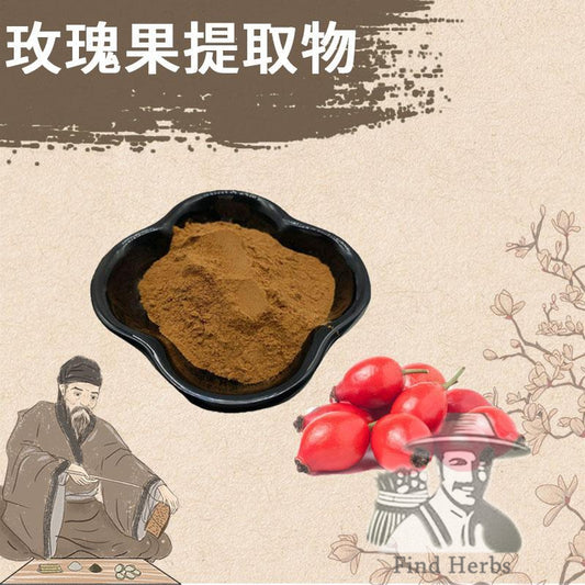 Extract Powder Mei Gui Guo 玫瑰果, Rose Fruit, Rosa Rugosa-[Chinese Herbs Online]-[chinese herbs shop near me]-[Traditional Chinese Medicine TCM]-[chinese herbalist]-Find Chinese Herb™